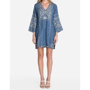 Johnny Was Alberte Tencel V-Neck Toledo Tunic